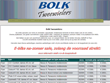 Tablet Screenshot of bolk-tweewielers.nl